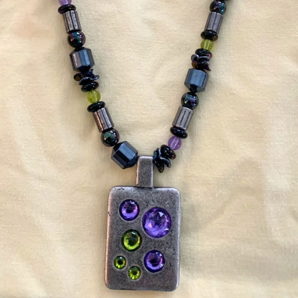 Handcrafted Glass Bead Necklace
